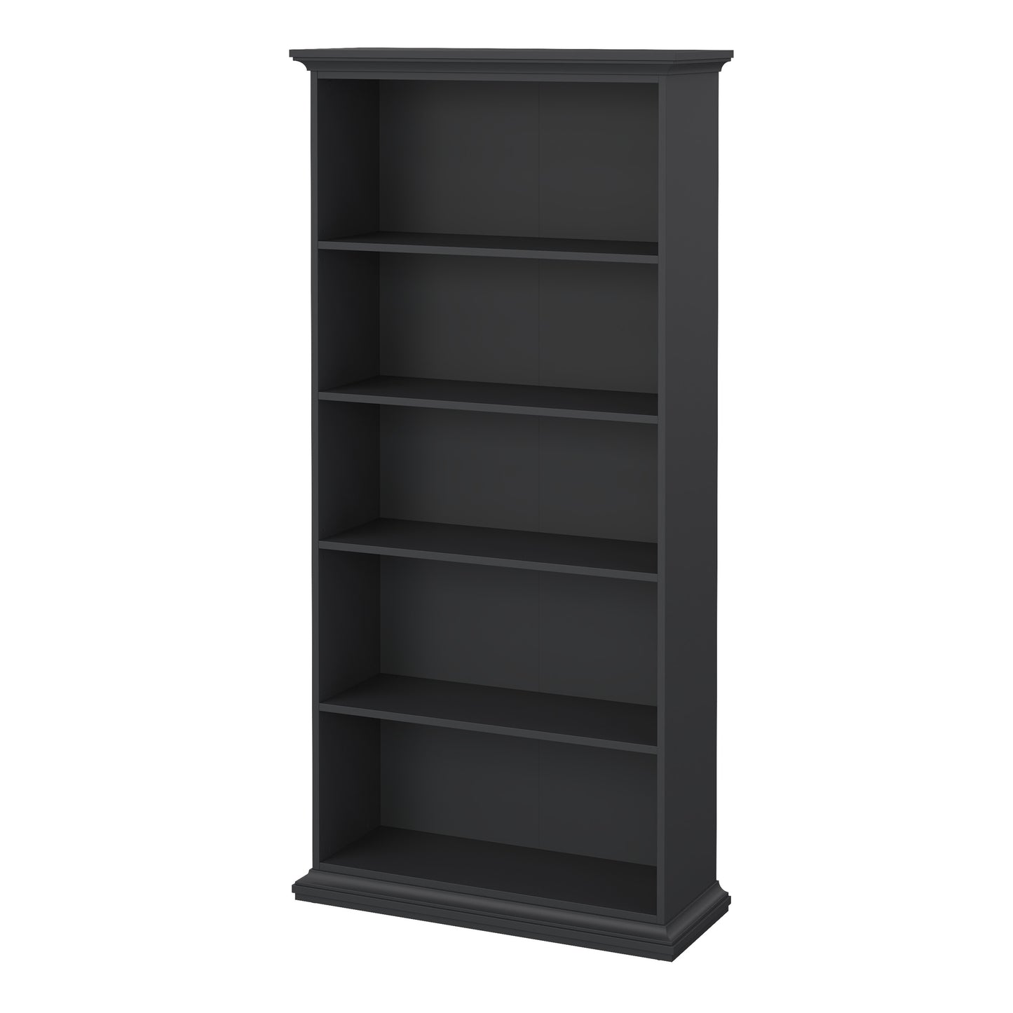 paris tall bookcase in matt grey