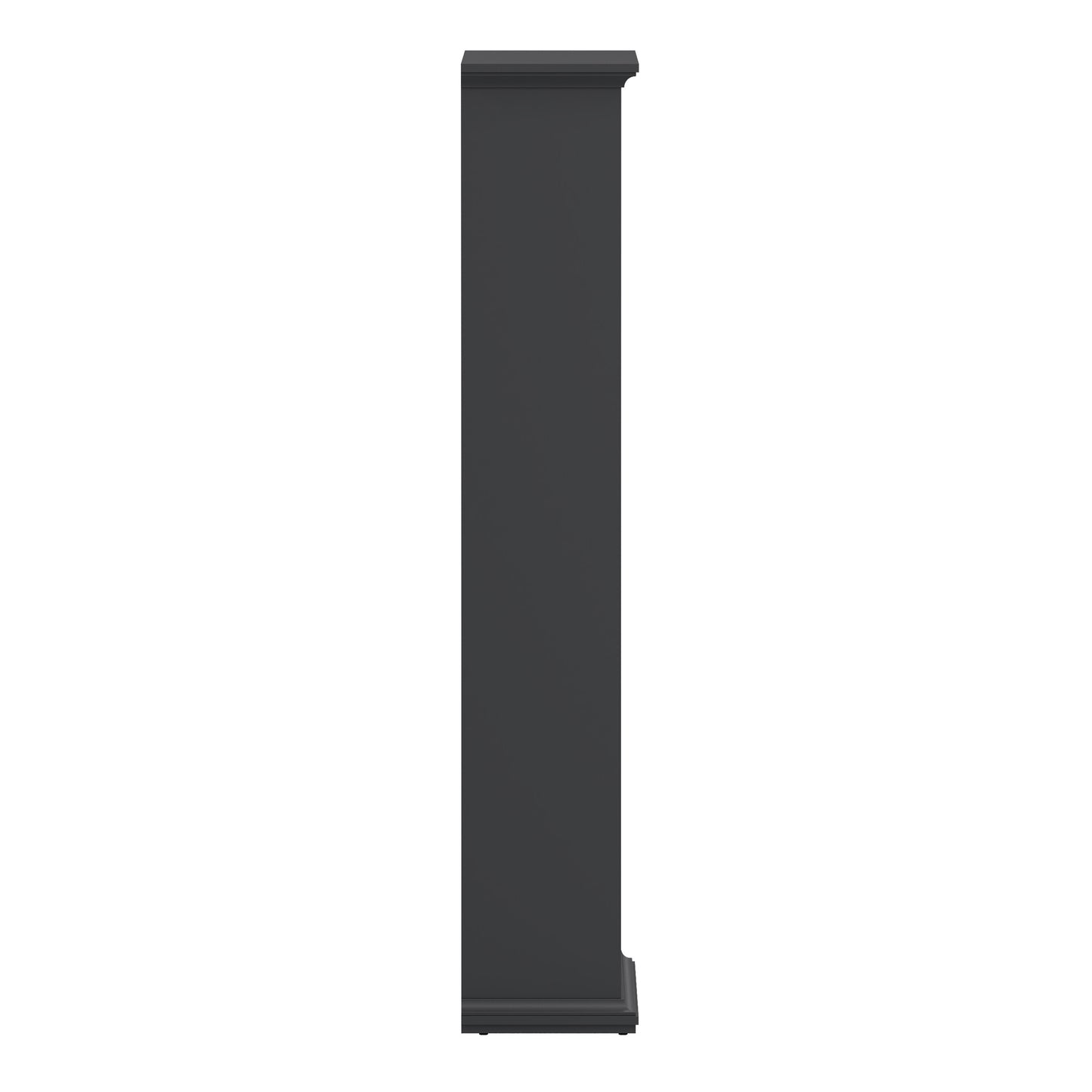 paris tall bookcase in matt grey