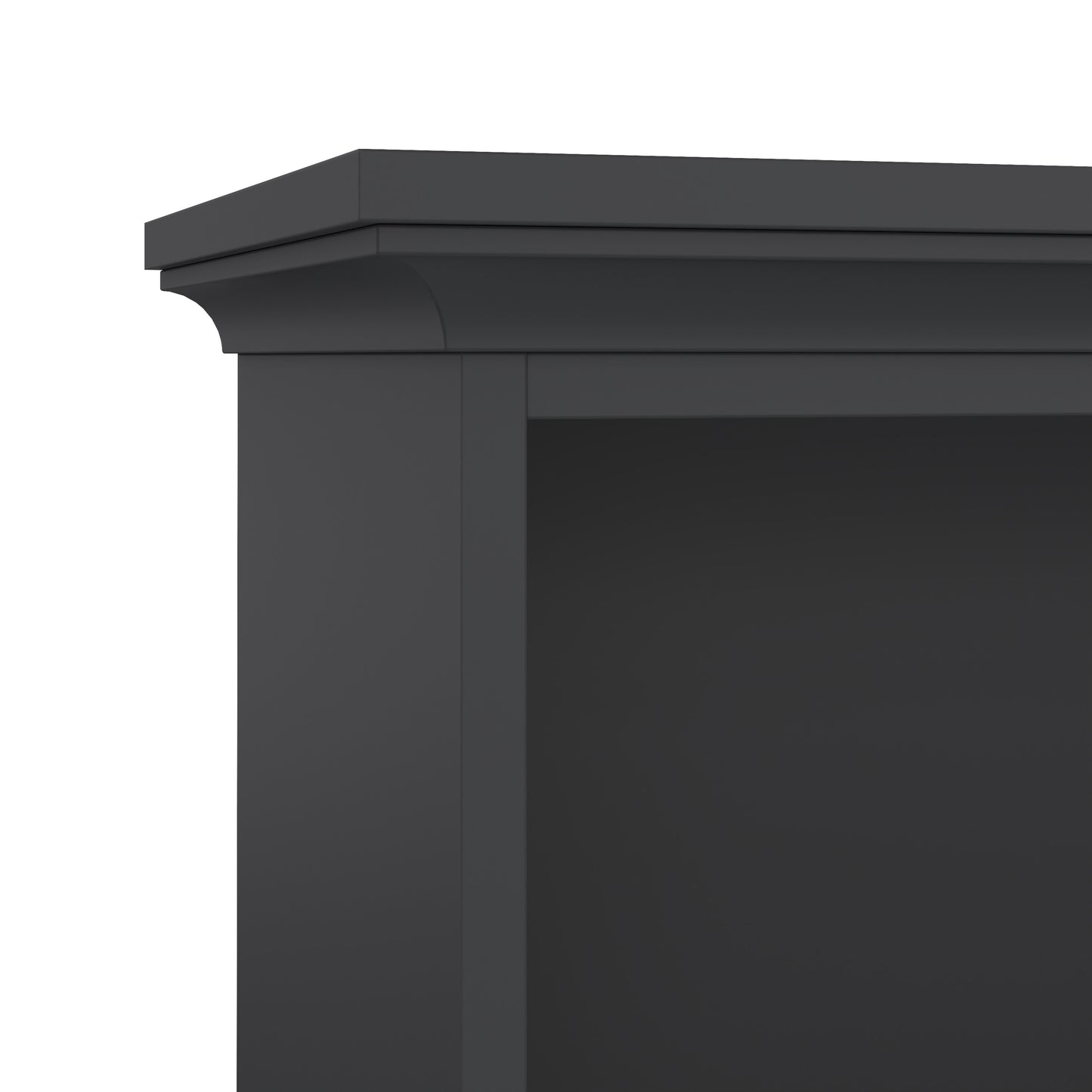 paris tall bookcase in matt grey