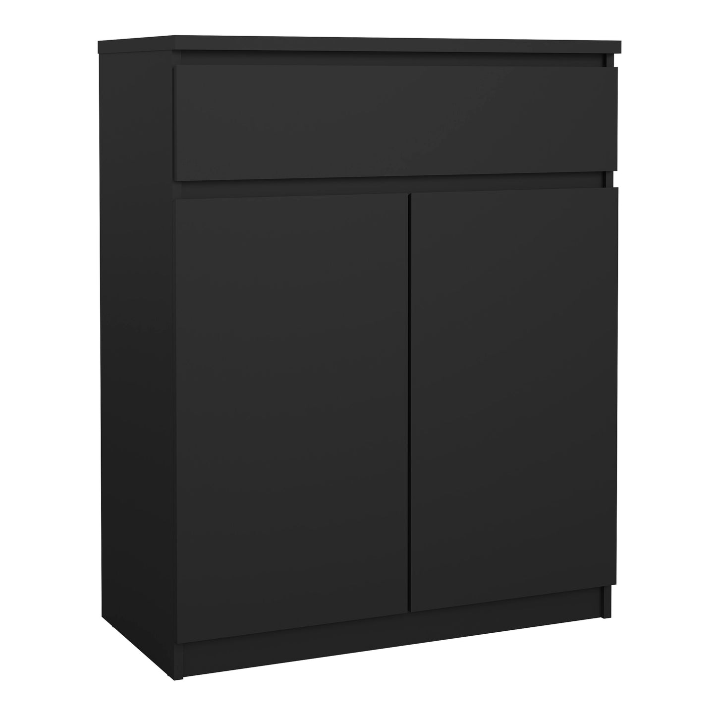naia sideboard - 1 drawer 2 doors in black matt
