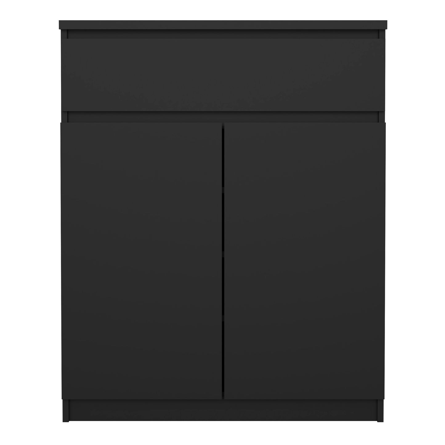 naia sideboard - 1 drawer 2 doors in black matt