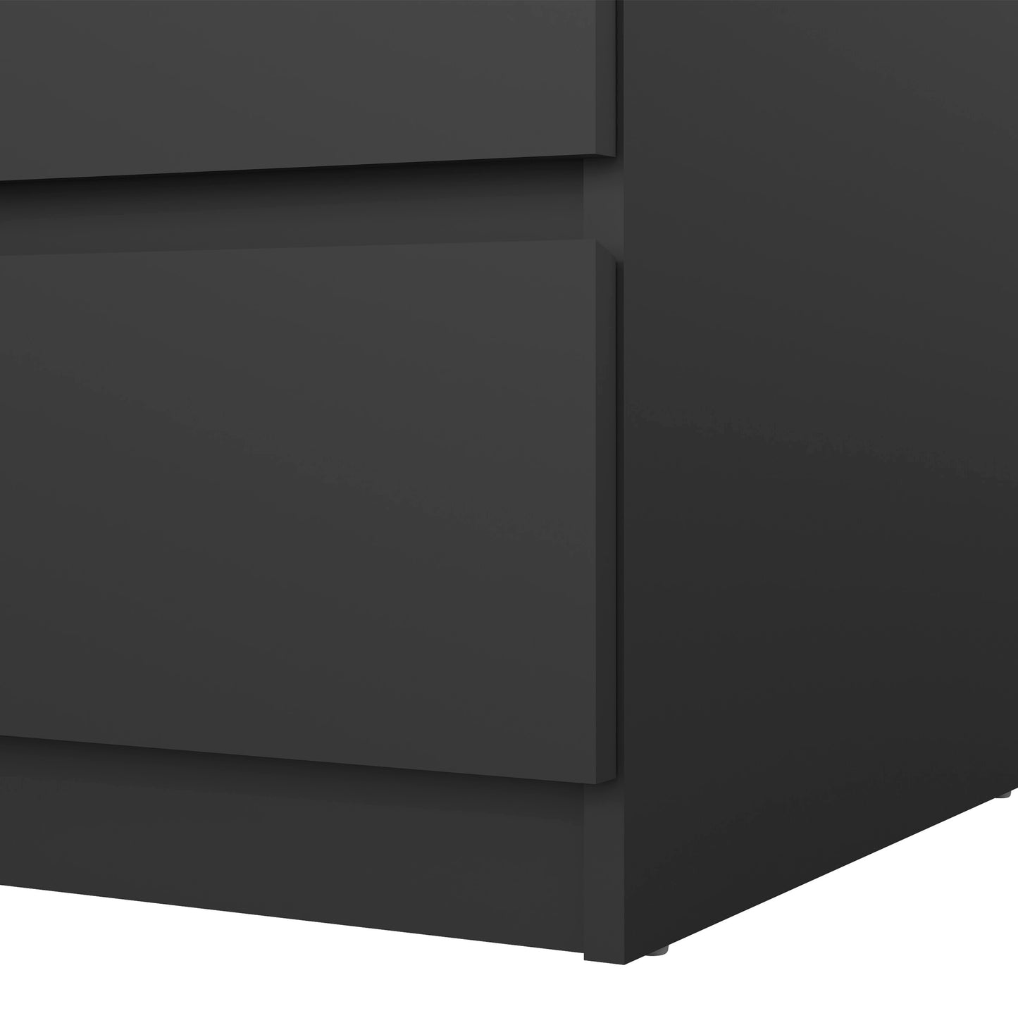 naia chest of 3 drawers in black matt