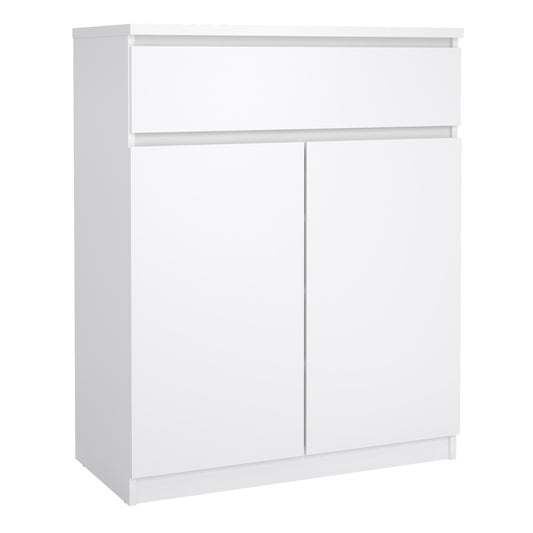 naia sideboard 1 drawer 2 doors in white high gloss