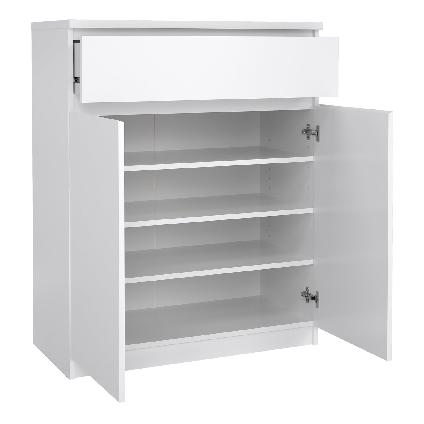 naia sideboard 1 drawer 2 doors in white high gloss