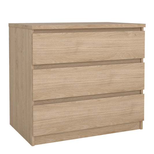 naia chest of 3 drawers in jackson hickory oak