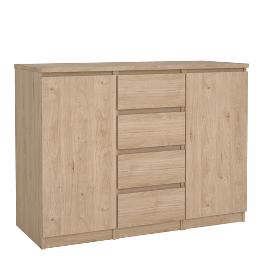 naia sideboard  4 drawers 2 doors in jackson hickory oak
