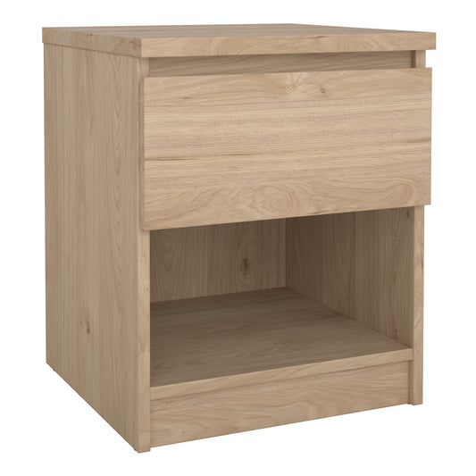 naia bedside 1 drawer 1 shelf in jackson hickory oak