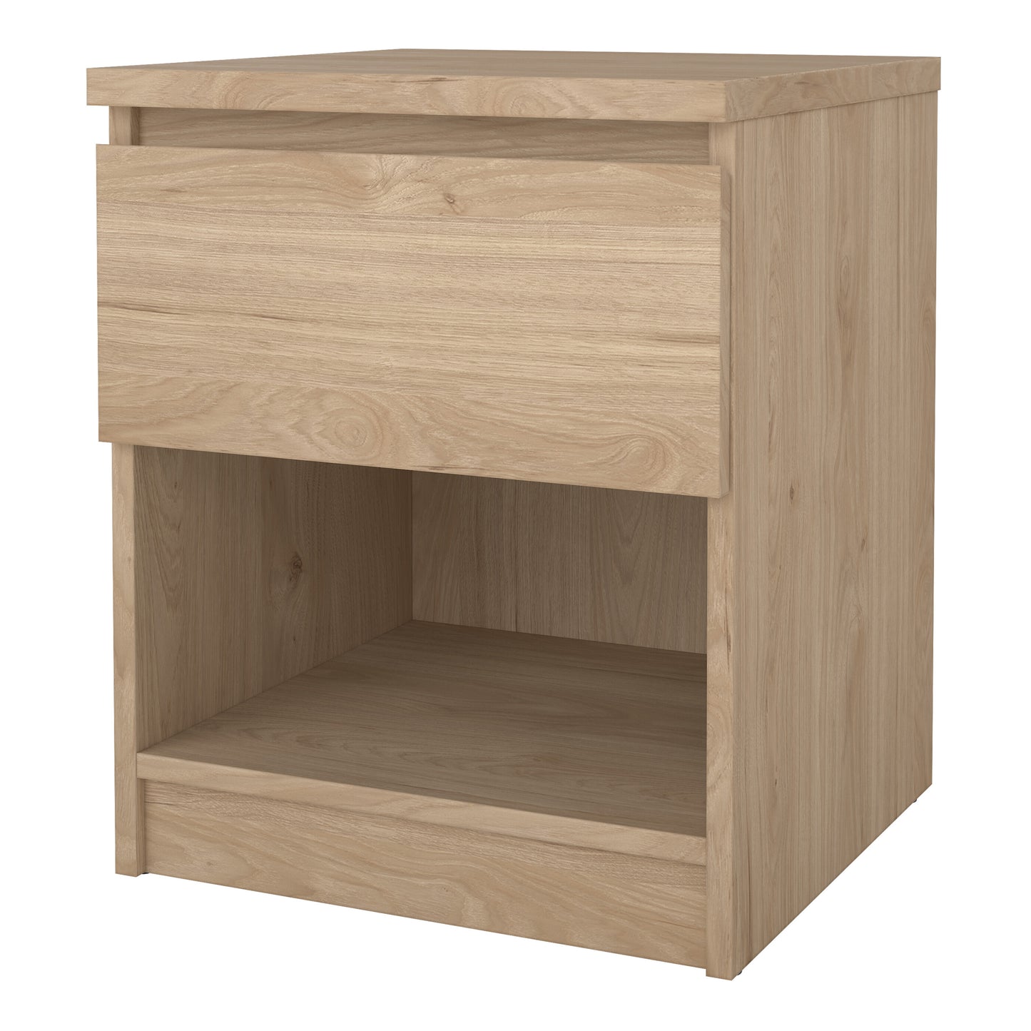 naia bedside 1 drawer 1 shelf in jackson hickory oak