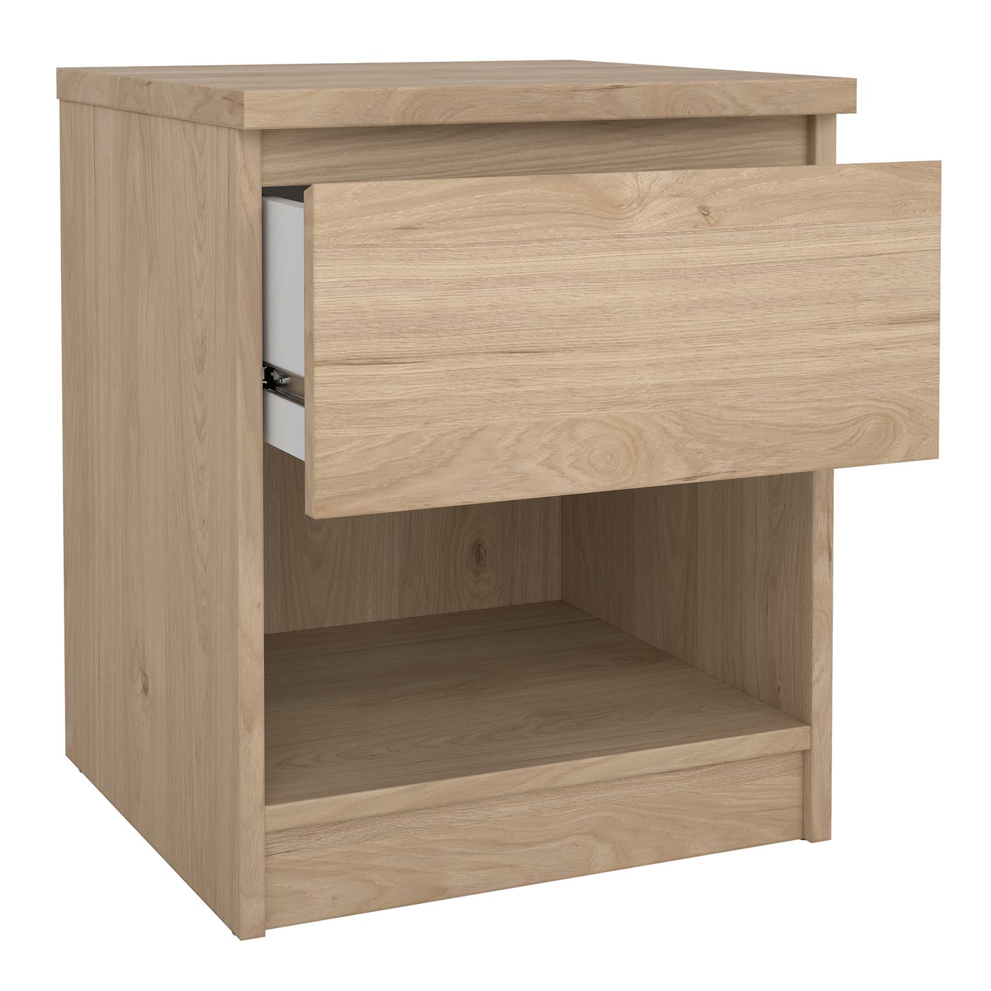 naia bedside 1 drawer 1 shelf in jackson hickory oak