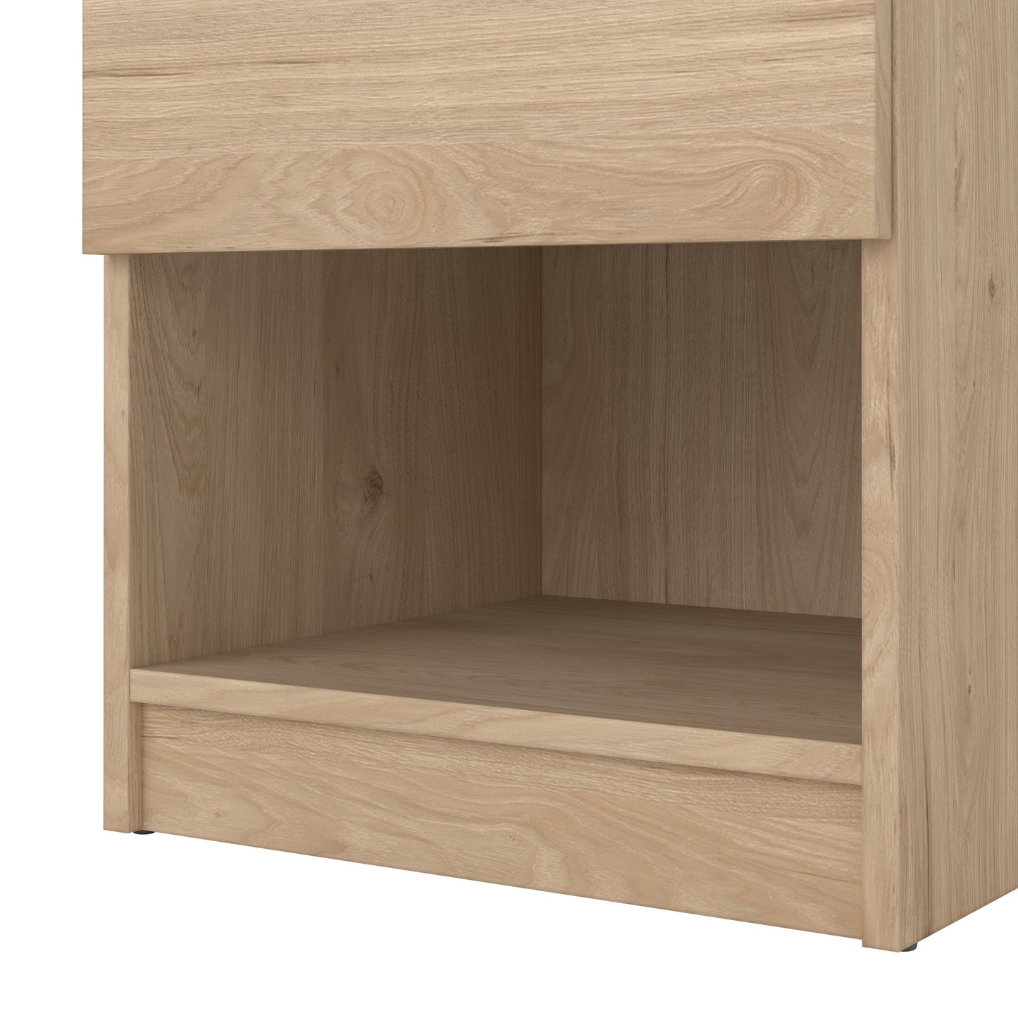 naia bedside 1 drawer 1 shelf in jackson hickory oak