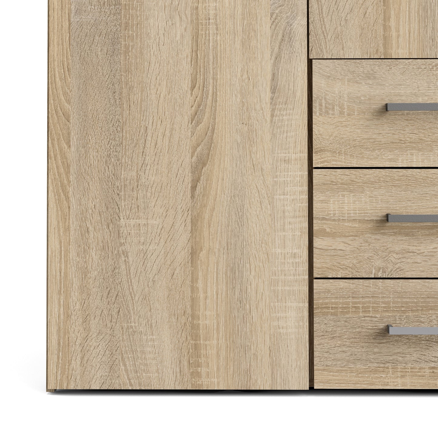 space wardrobe 4 doors 3 drawers in oak 2000