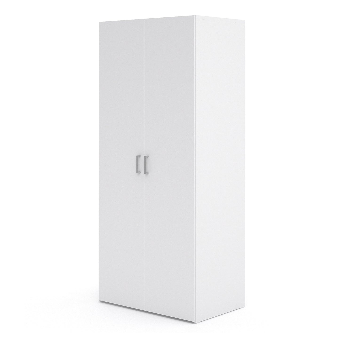 space wardrobe 2 doors white 1750