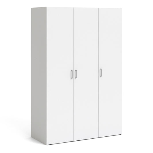 space wardrobe 3 doors white 1750