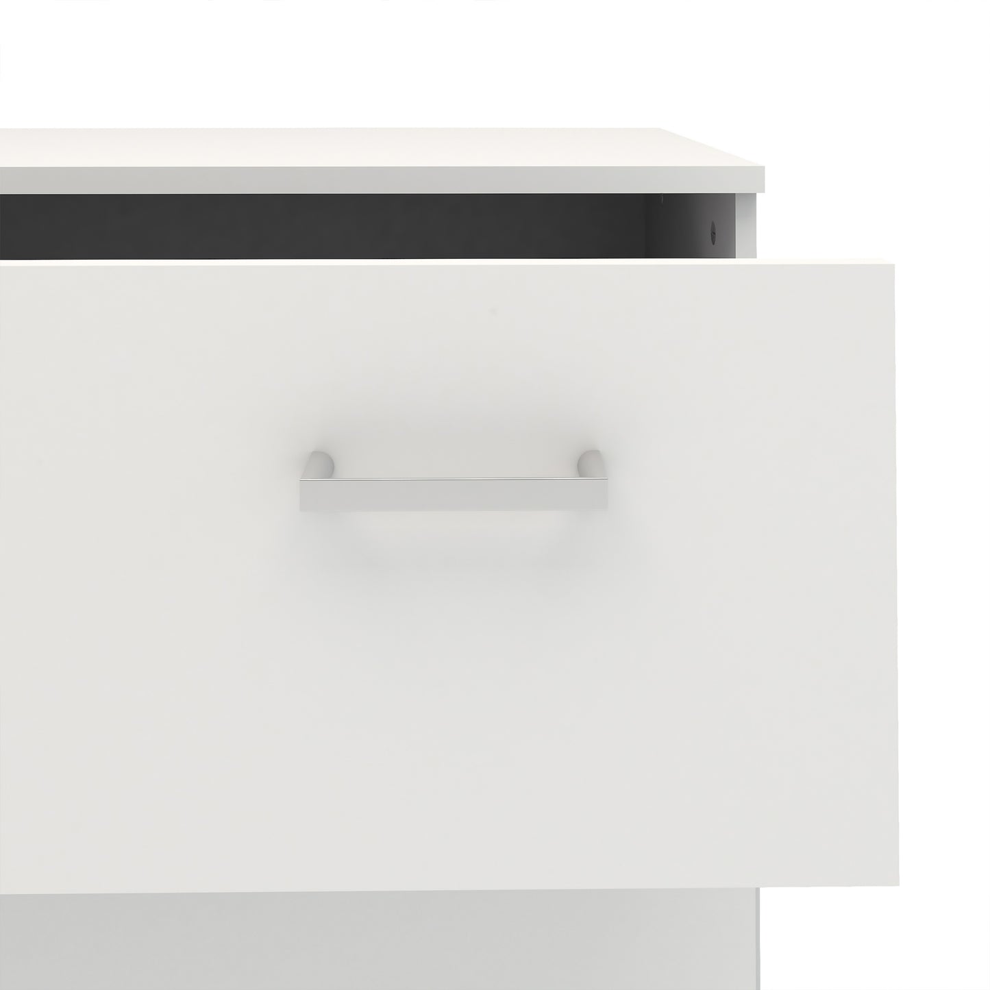 space chest of 3 drawers in white