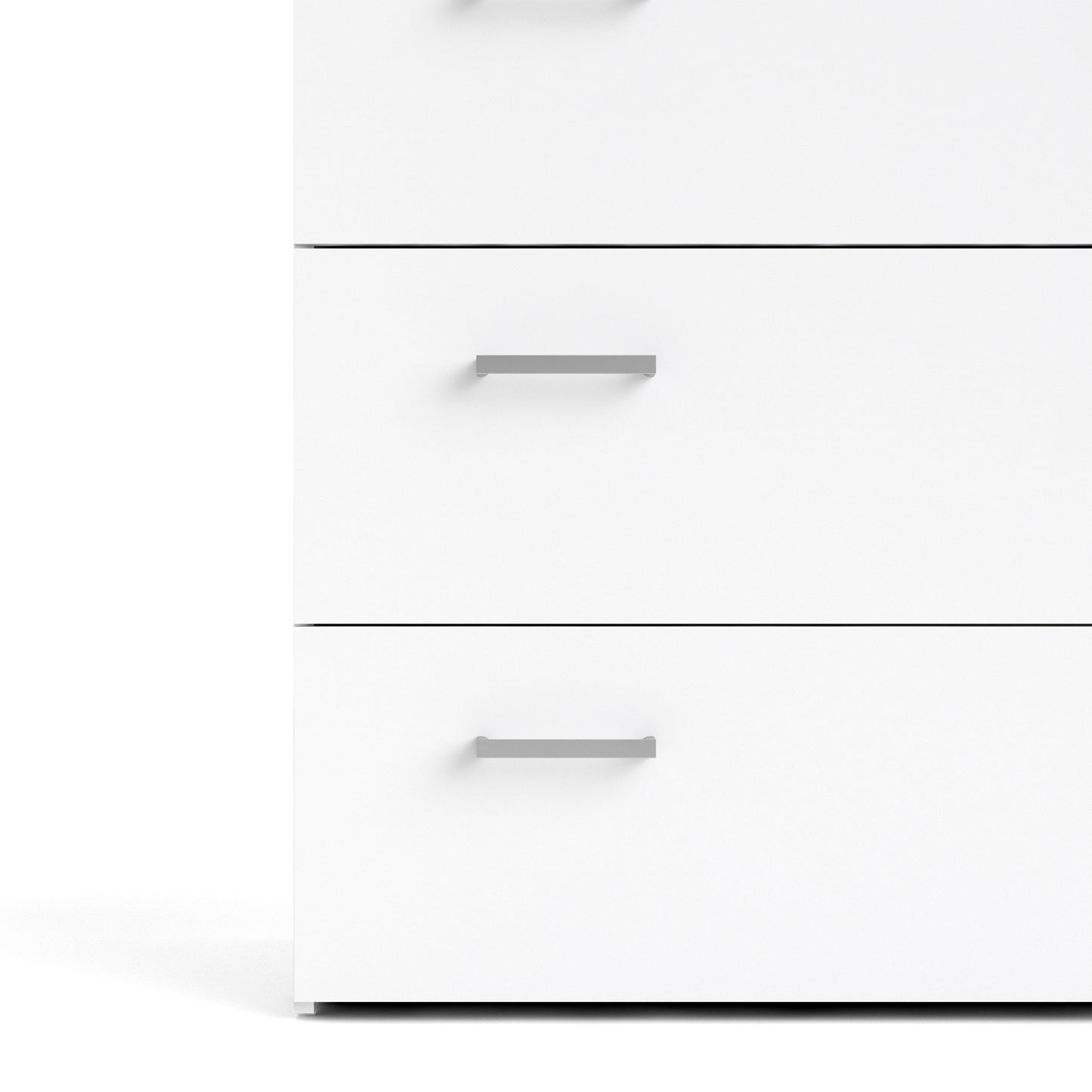 space chest of 3 drawers in white
