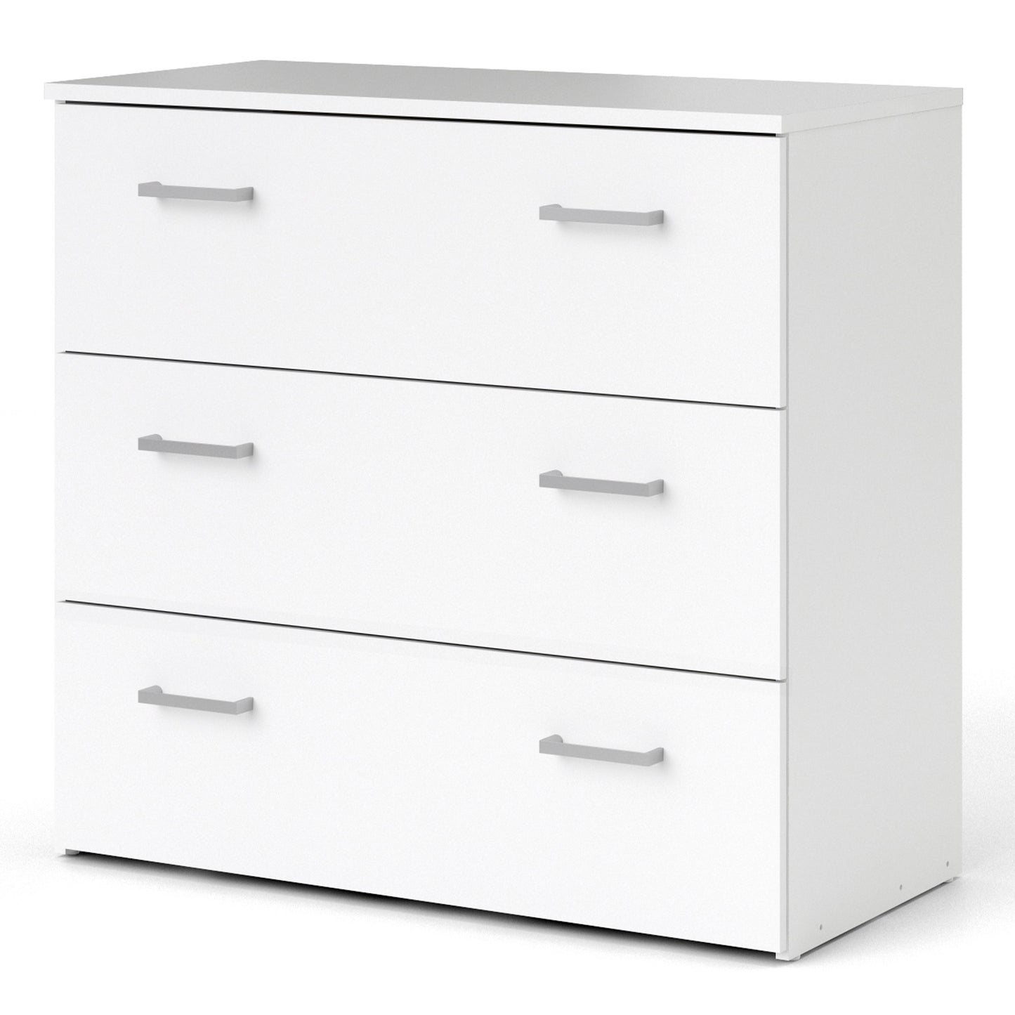 space chest of 3 drawers in white