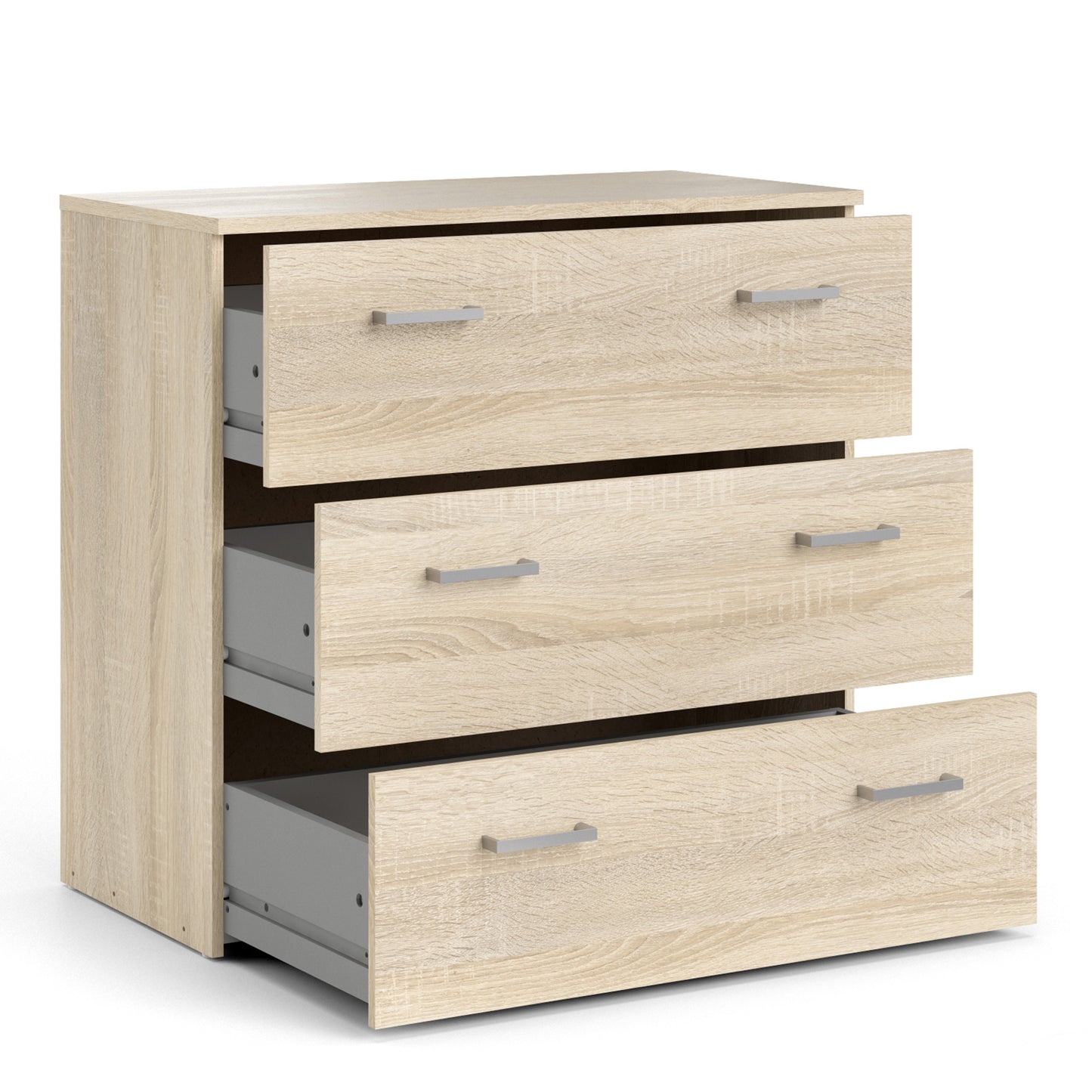 space chest of 3 drawers in oak