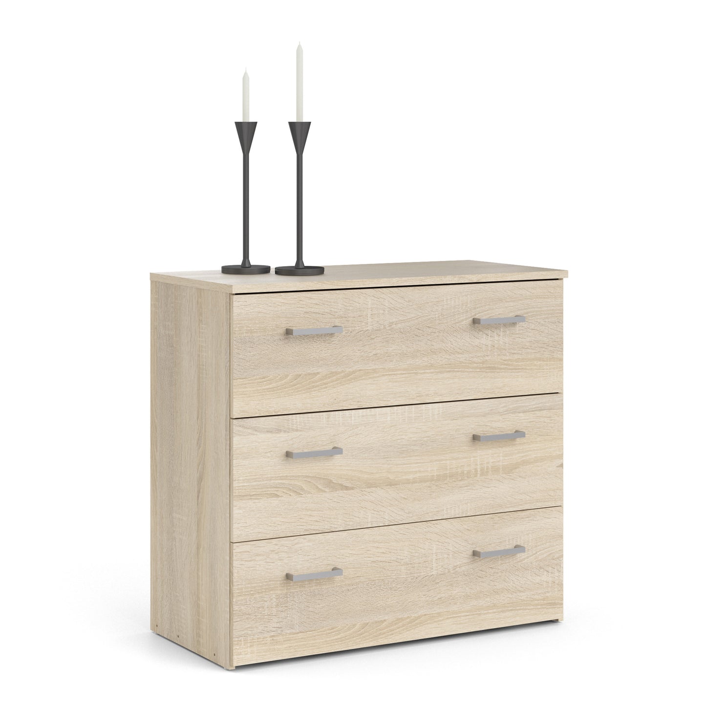 space chest of 3 drawers in oak
