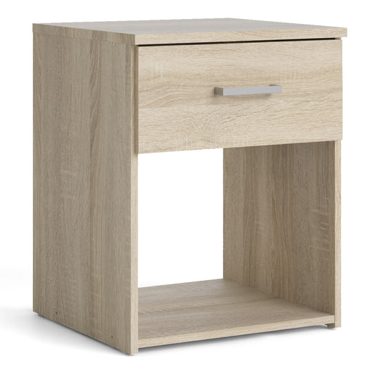 space bedside 1 drawer in oak