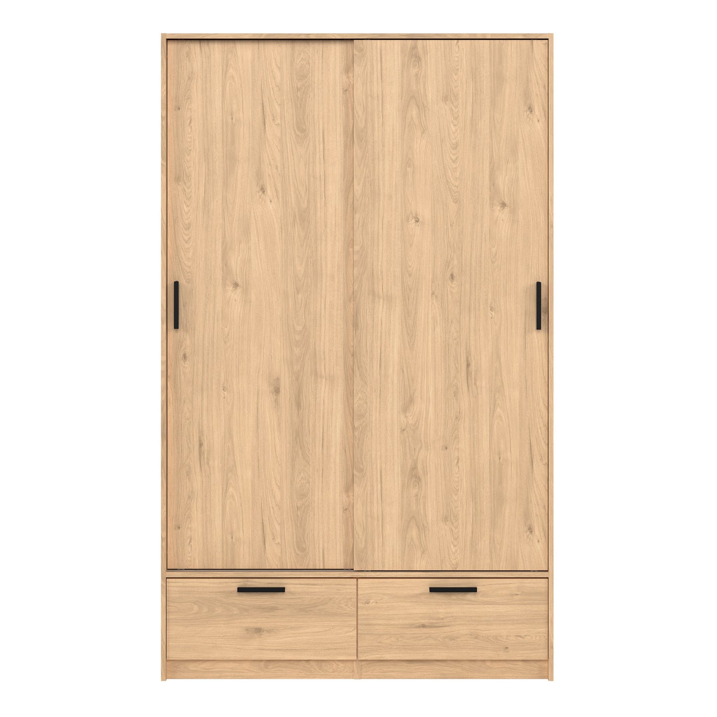 line wardrobe with 2 doors 2 drawers in jackson hickory oak