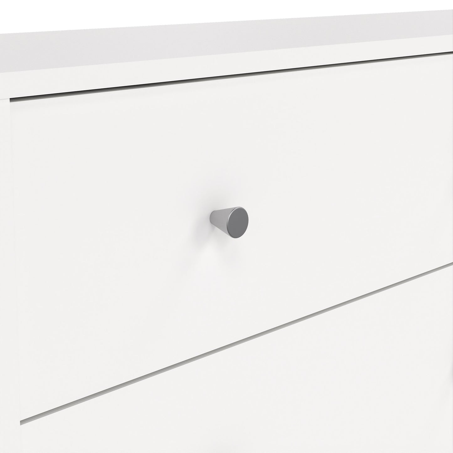 may chest of 6 drawers (3+3) in white