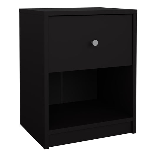 may bedside 1 drawer in black