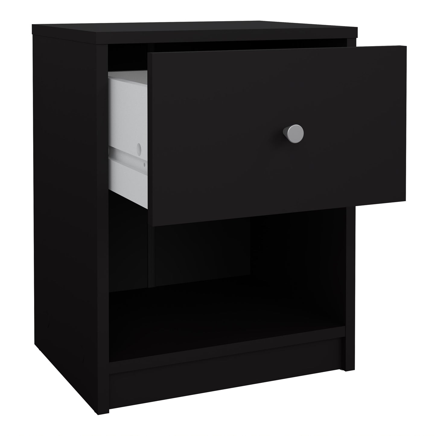 may bedside 1 drawer in black