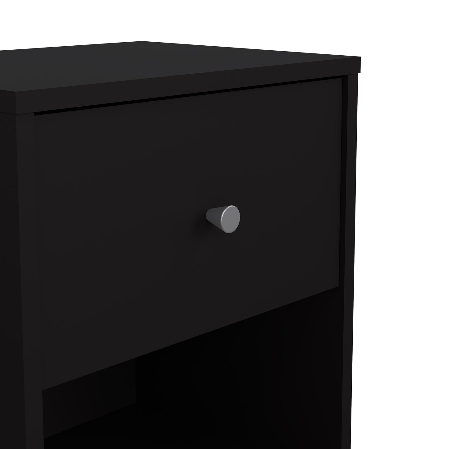 may bedside 1 drawer in black