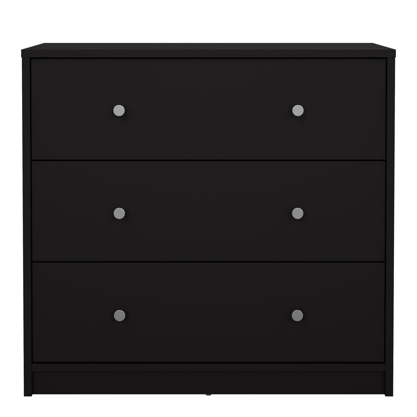 may chest of 3 drawers in black