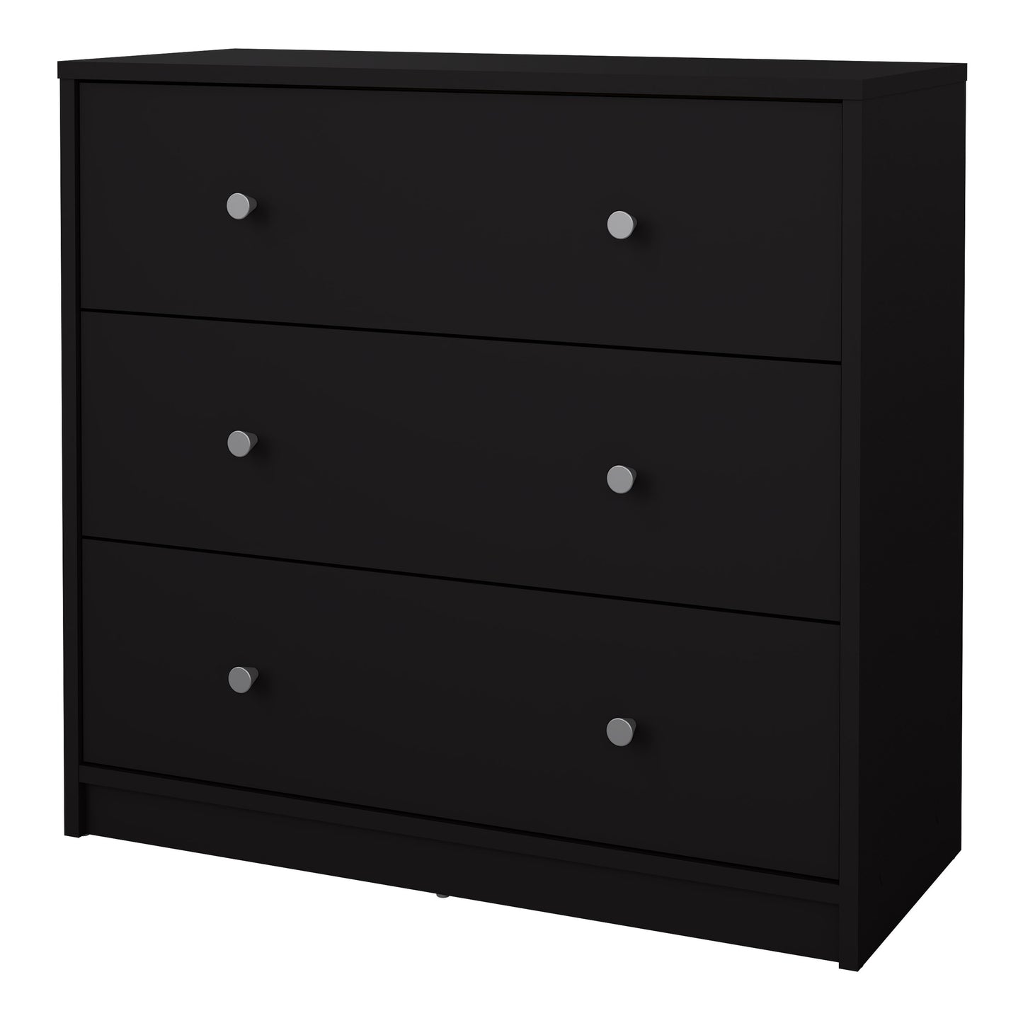 may chest of 3 drawers in black