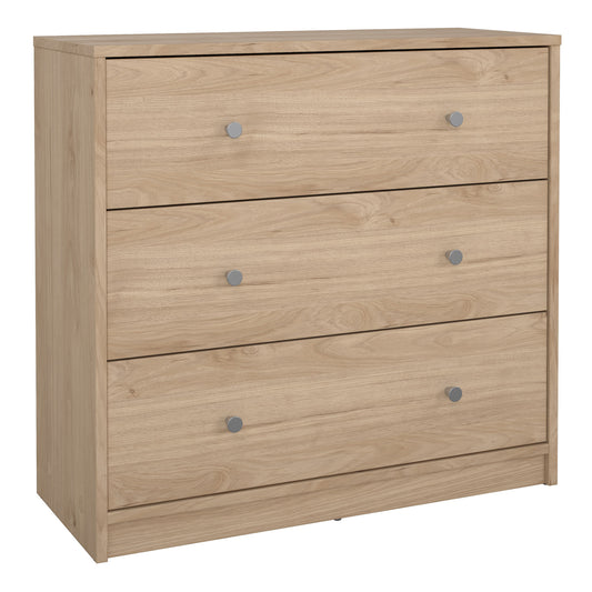 may chest of 3 drawers in jackson hickory oak