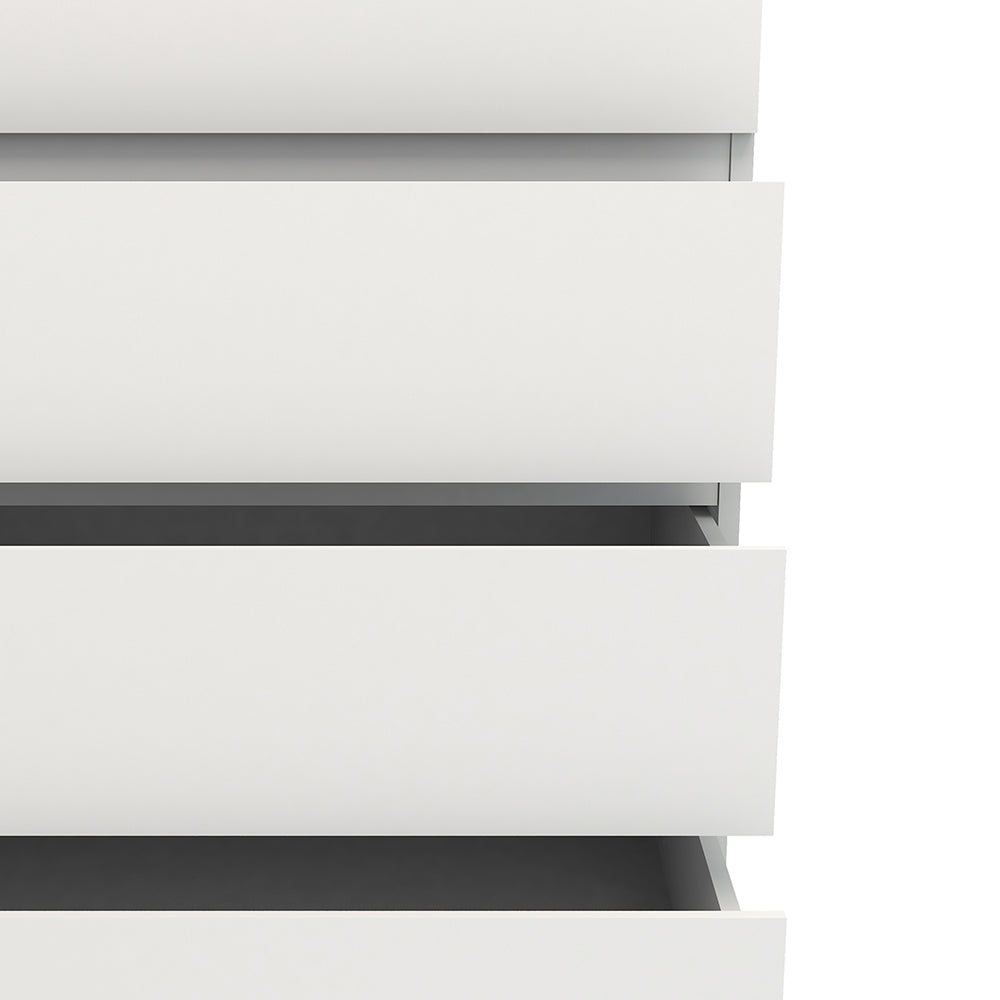 nova chest of 5 drawers in white