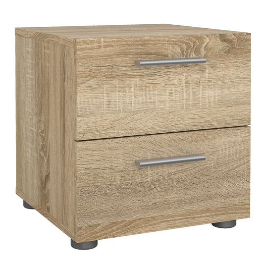 pepe bedside 2 drawers in oak