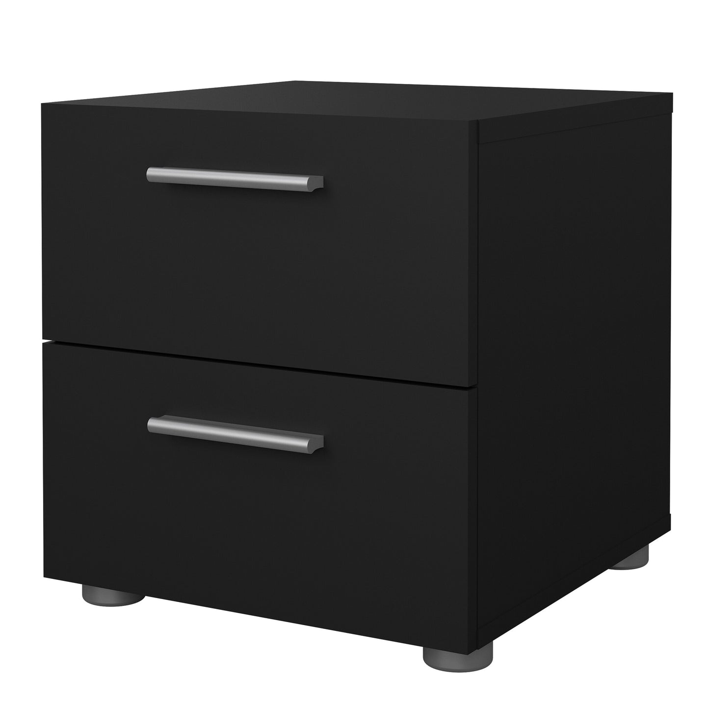 pepe bedside 2 drawers in black