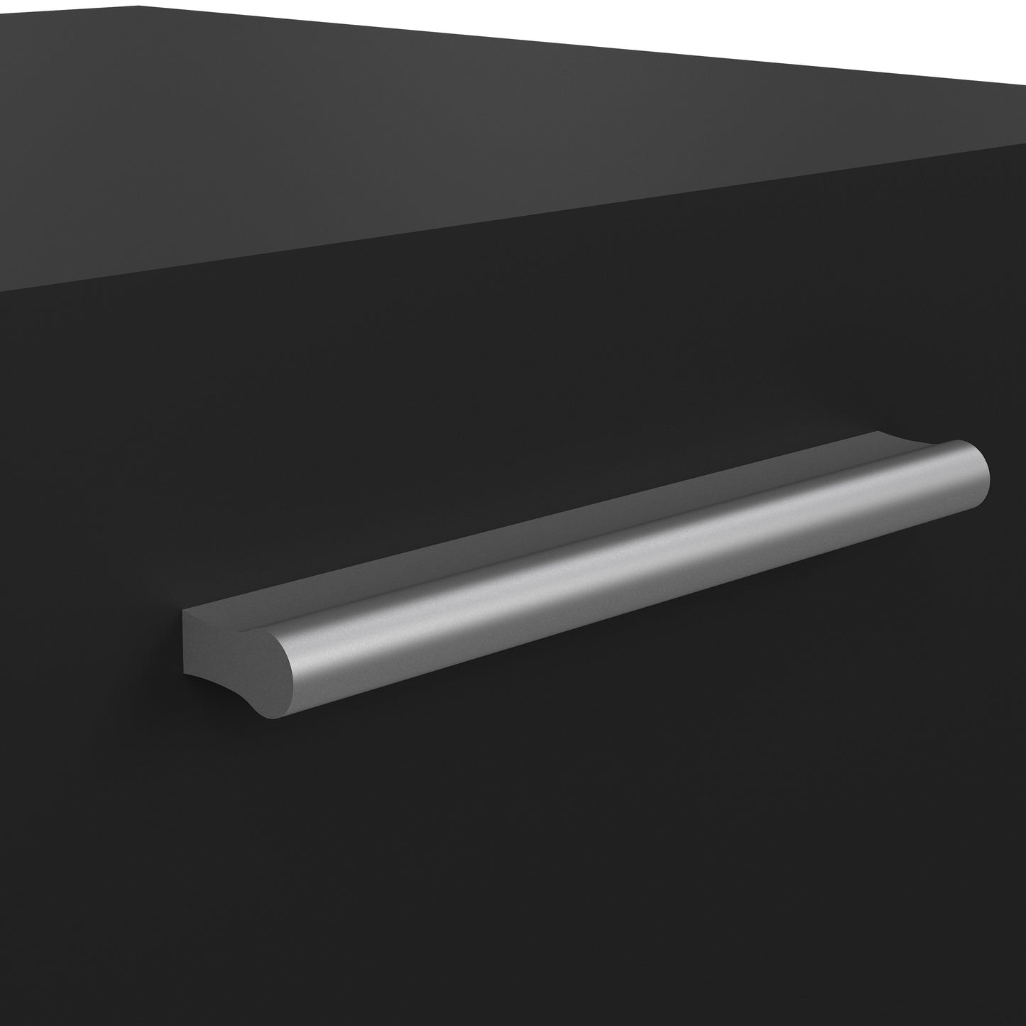 pepe bedside 2 drawers in black