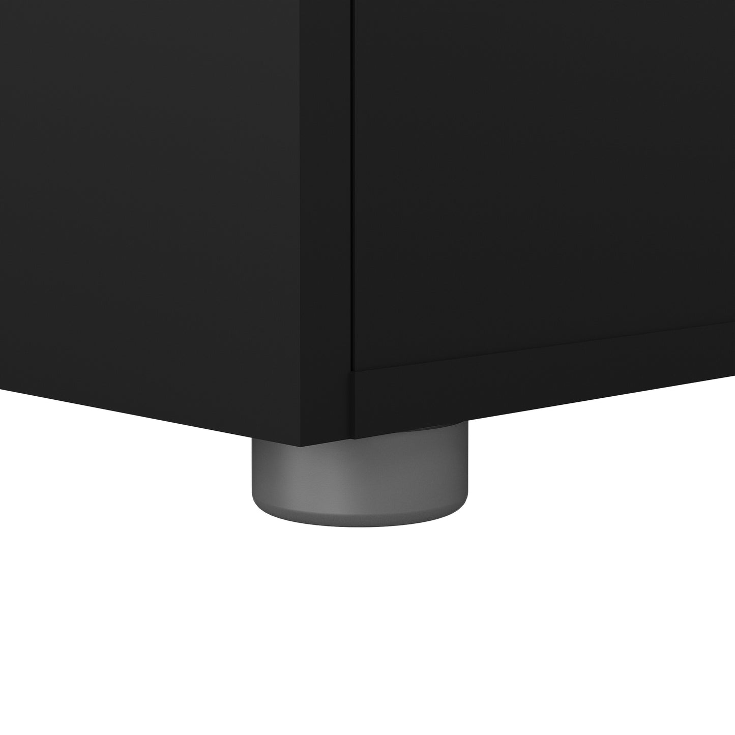 pepe bedside 2 drawers in black