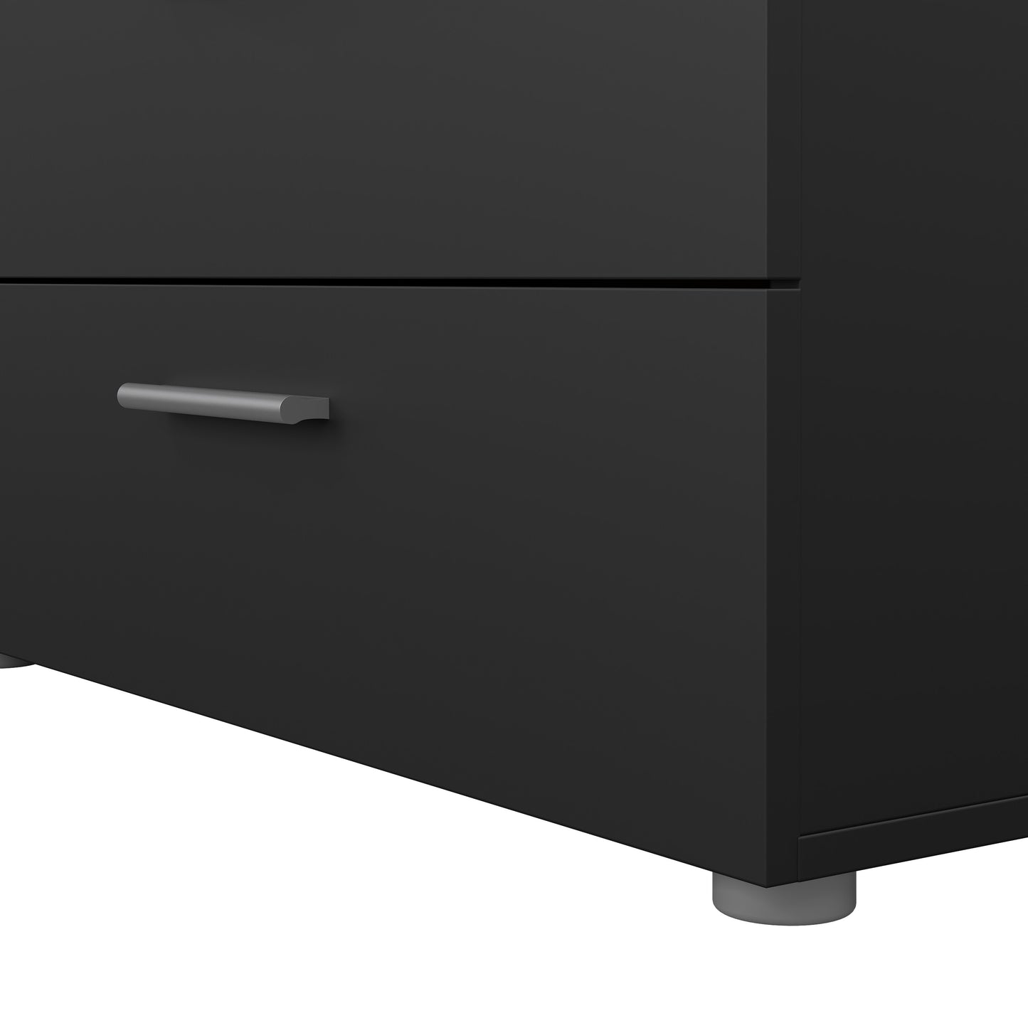 pepe wide chest of 8 drawers in black