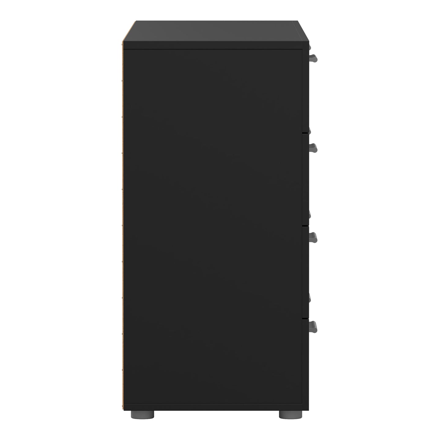 pepe wide chest of 8 drawers in black