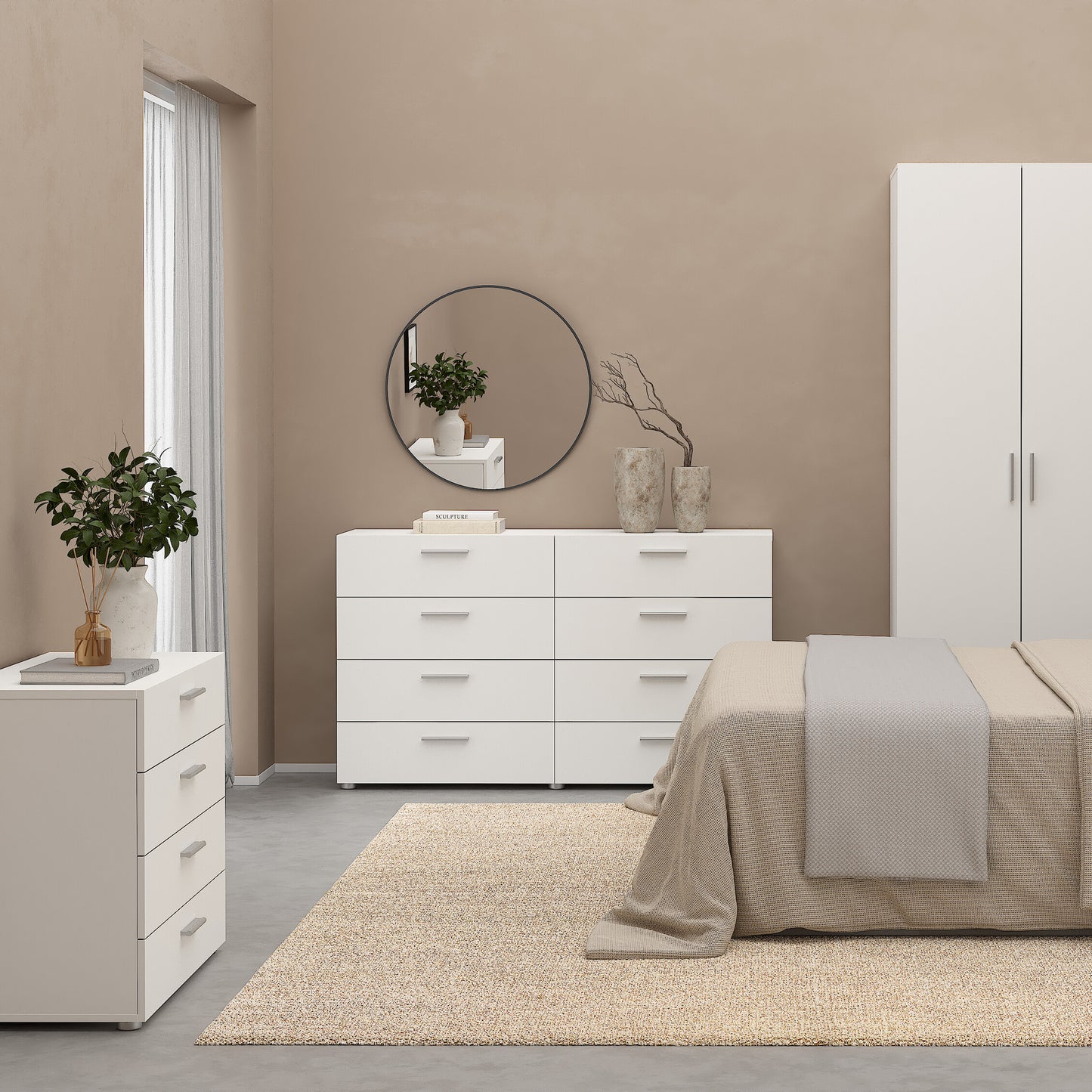 pepe chest of 4 drawers in white