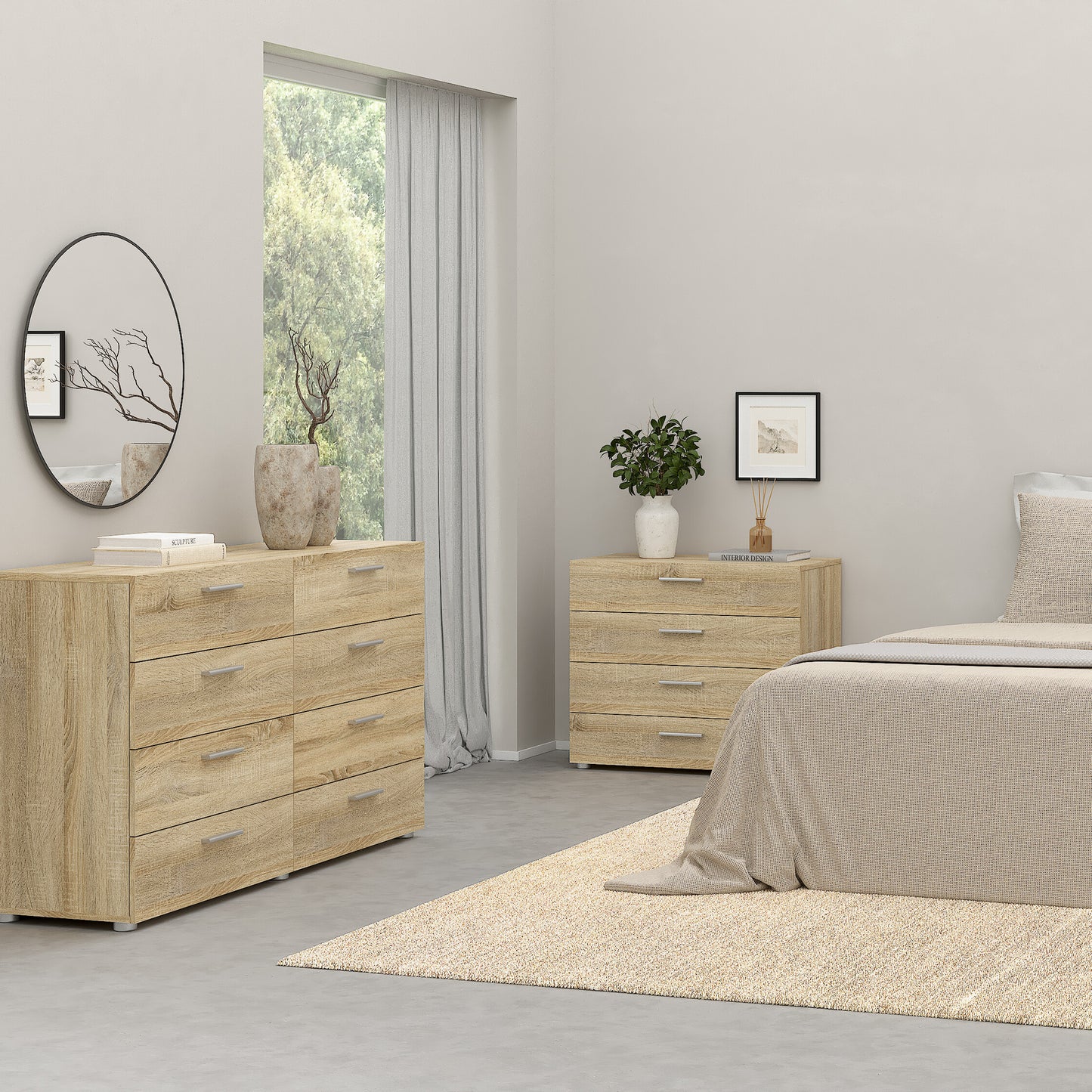 pepe chest of 4 drawers in oak