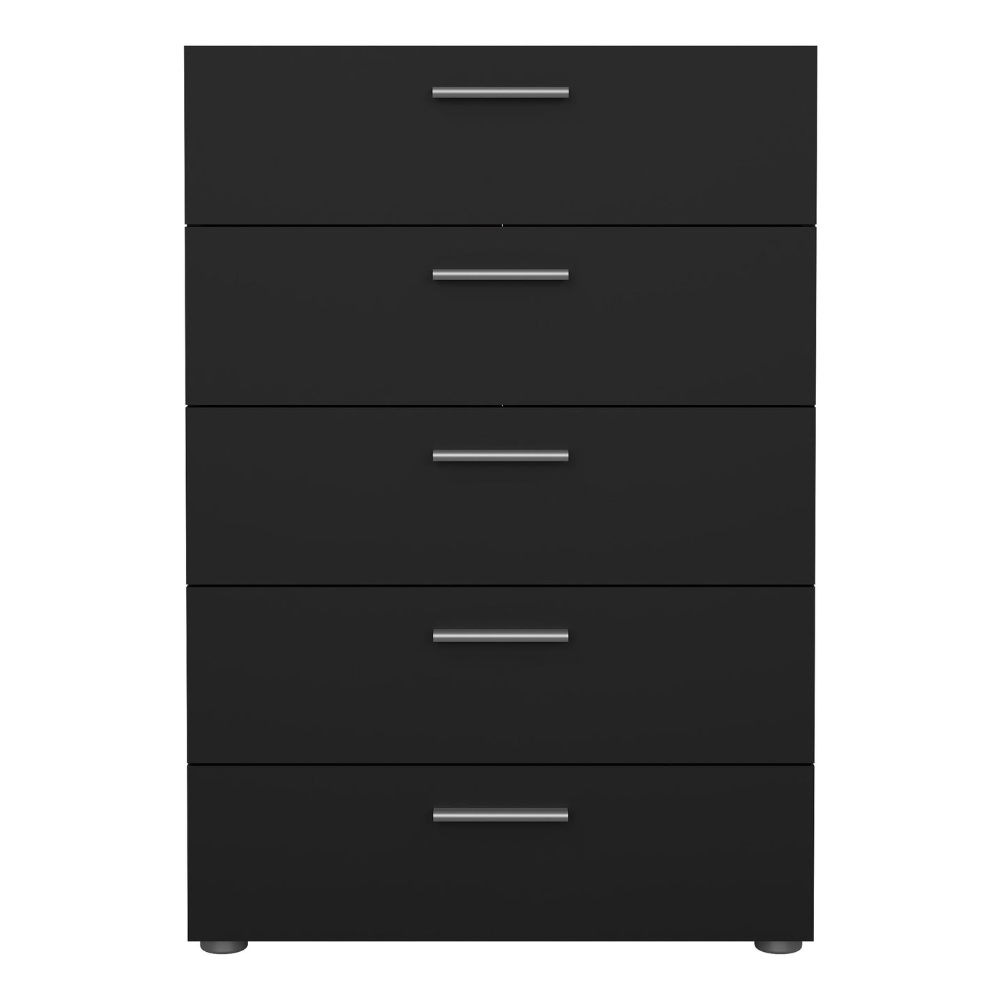 pepe chest of 5 drawers in black