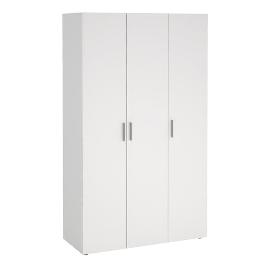 pepe wardrobe with 3 doors in white