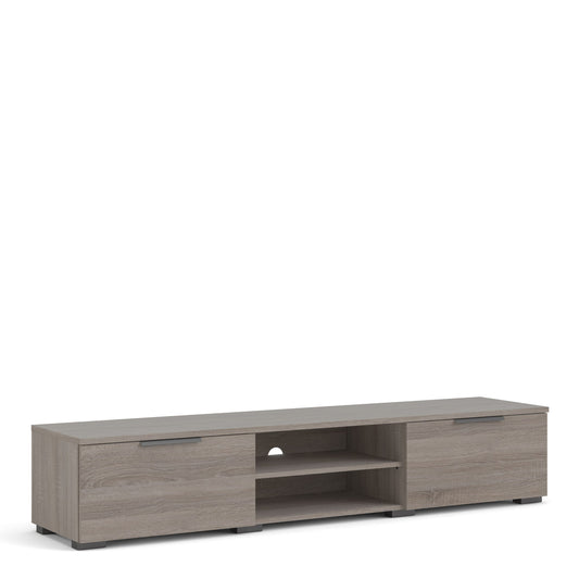 match tv unit 2 drawers 2 shelf in truffle oak
