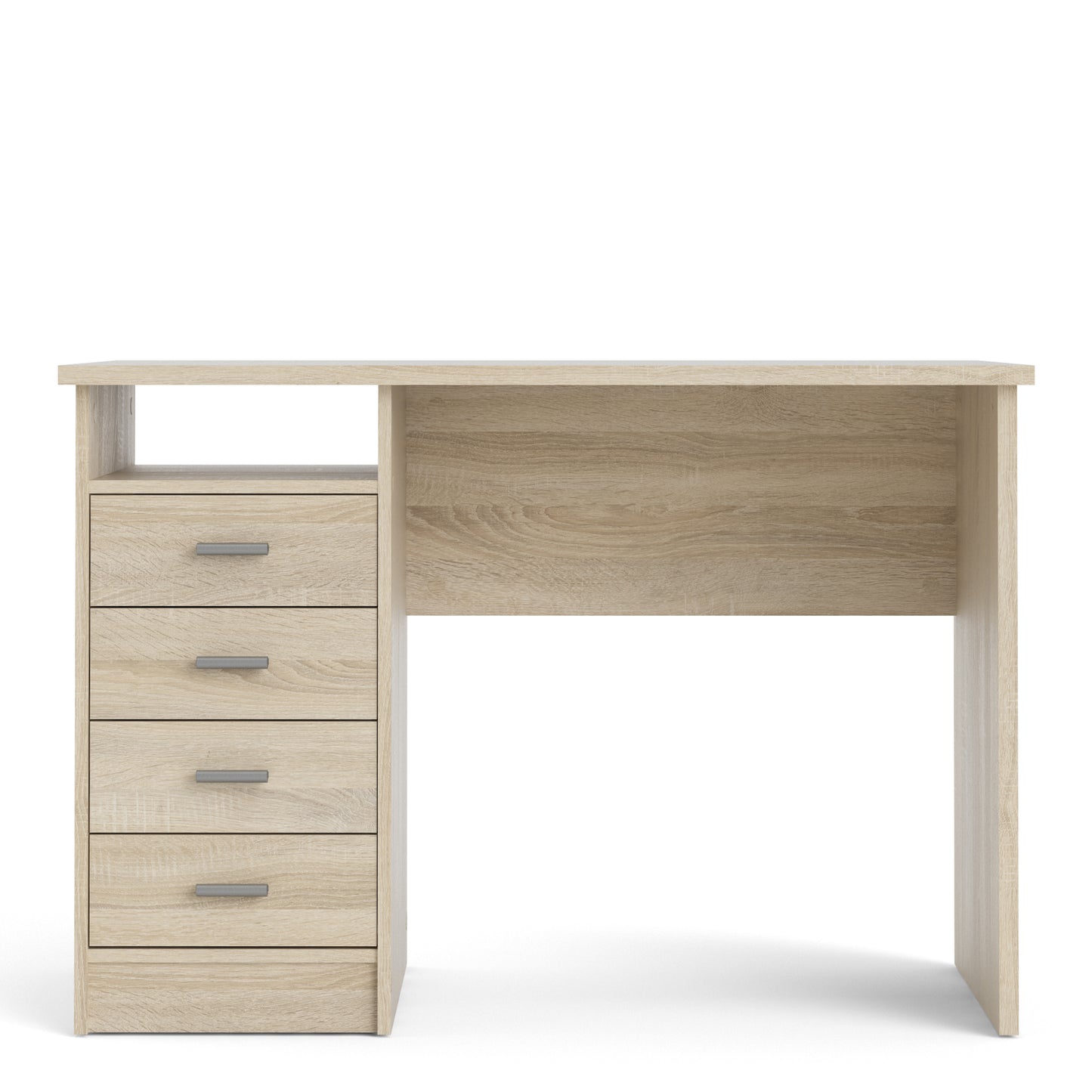 function plus 4 drawer desk in oak