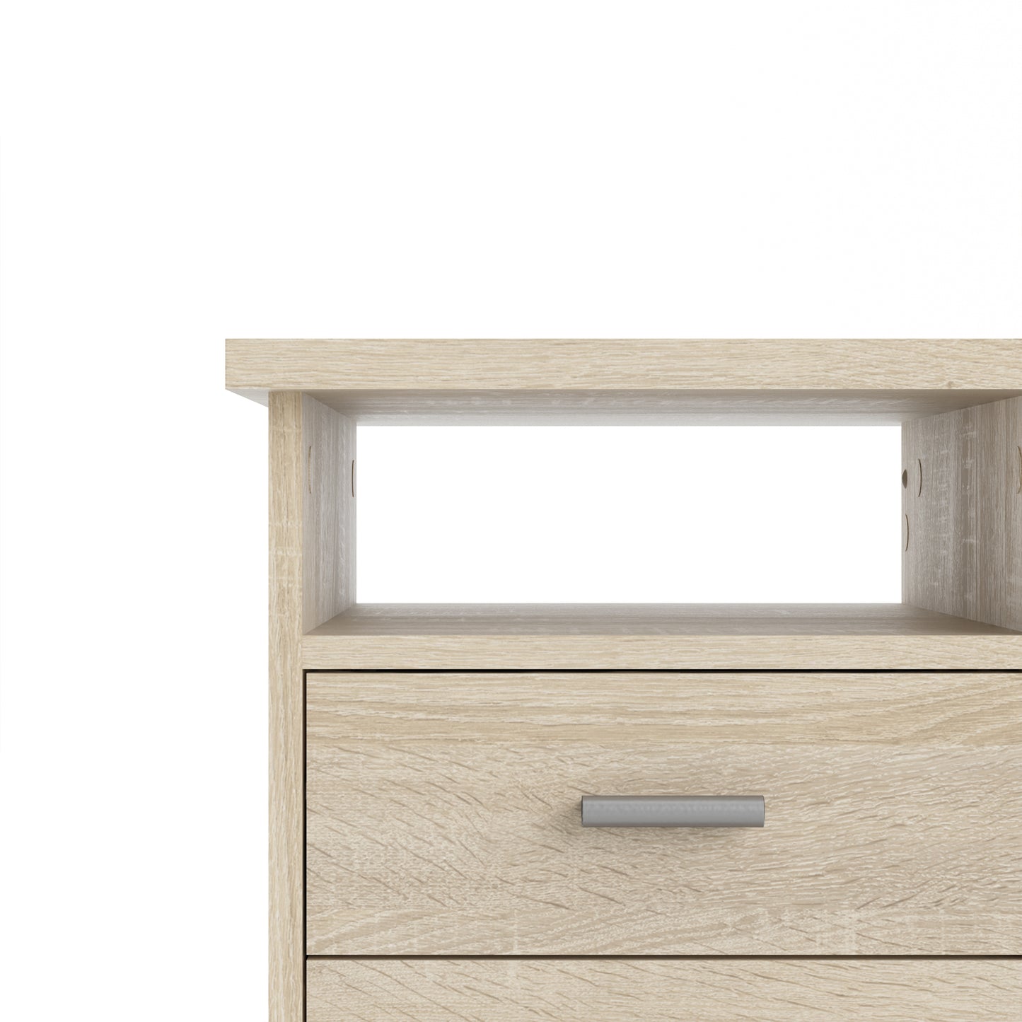 function plus 4 drawer desk in oak