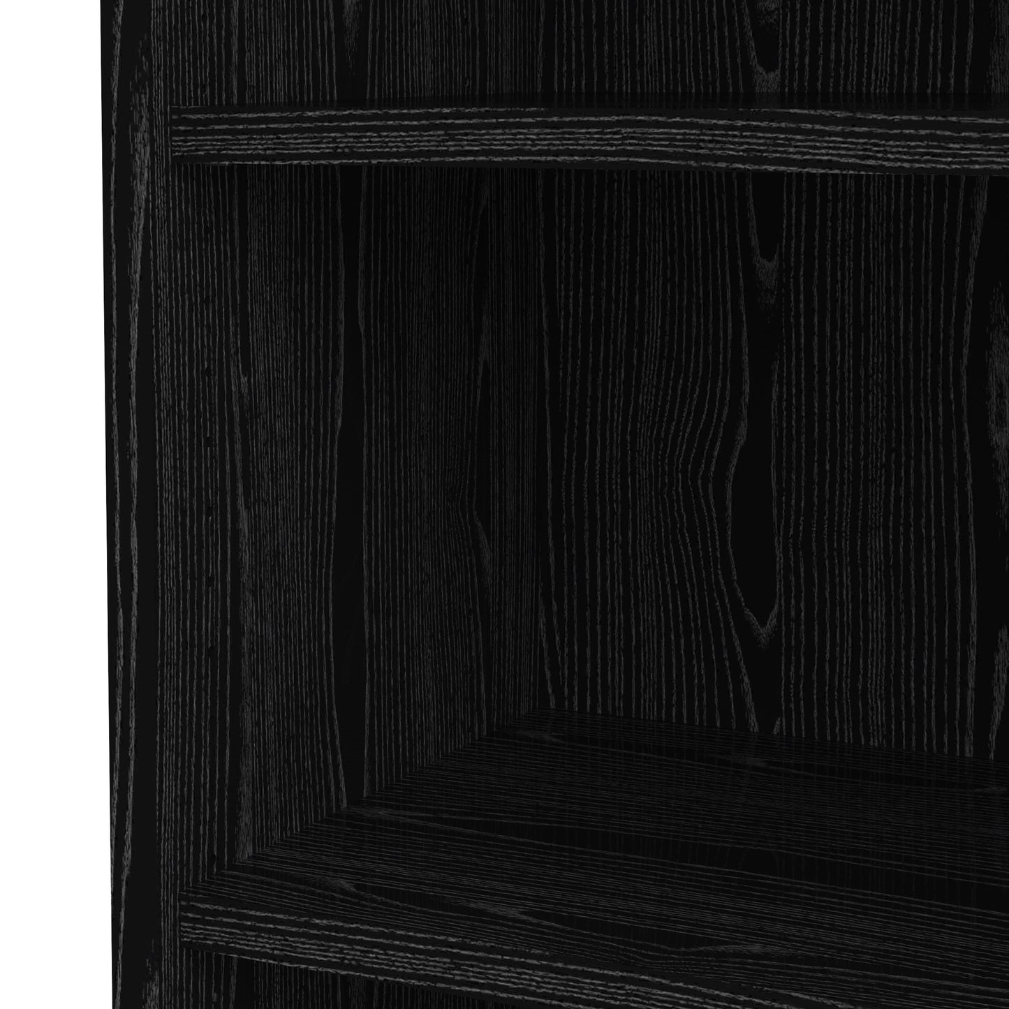 prima bookcase 4 shelves in black woodgrain