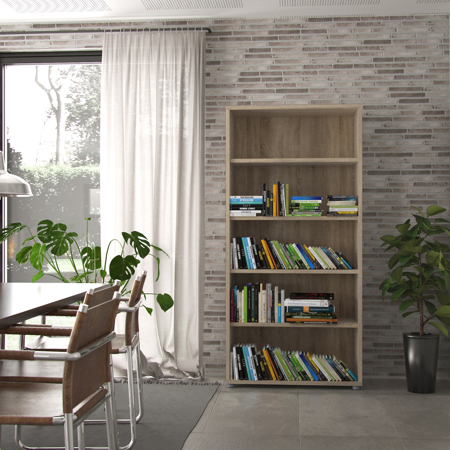 prima bookcase 4 shelves in oak
