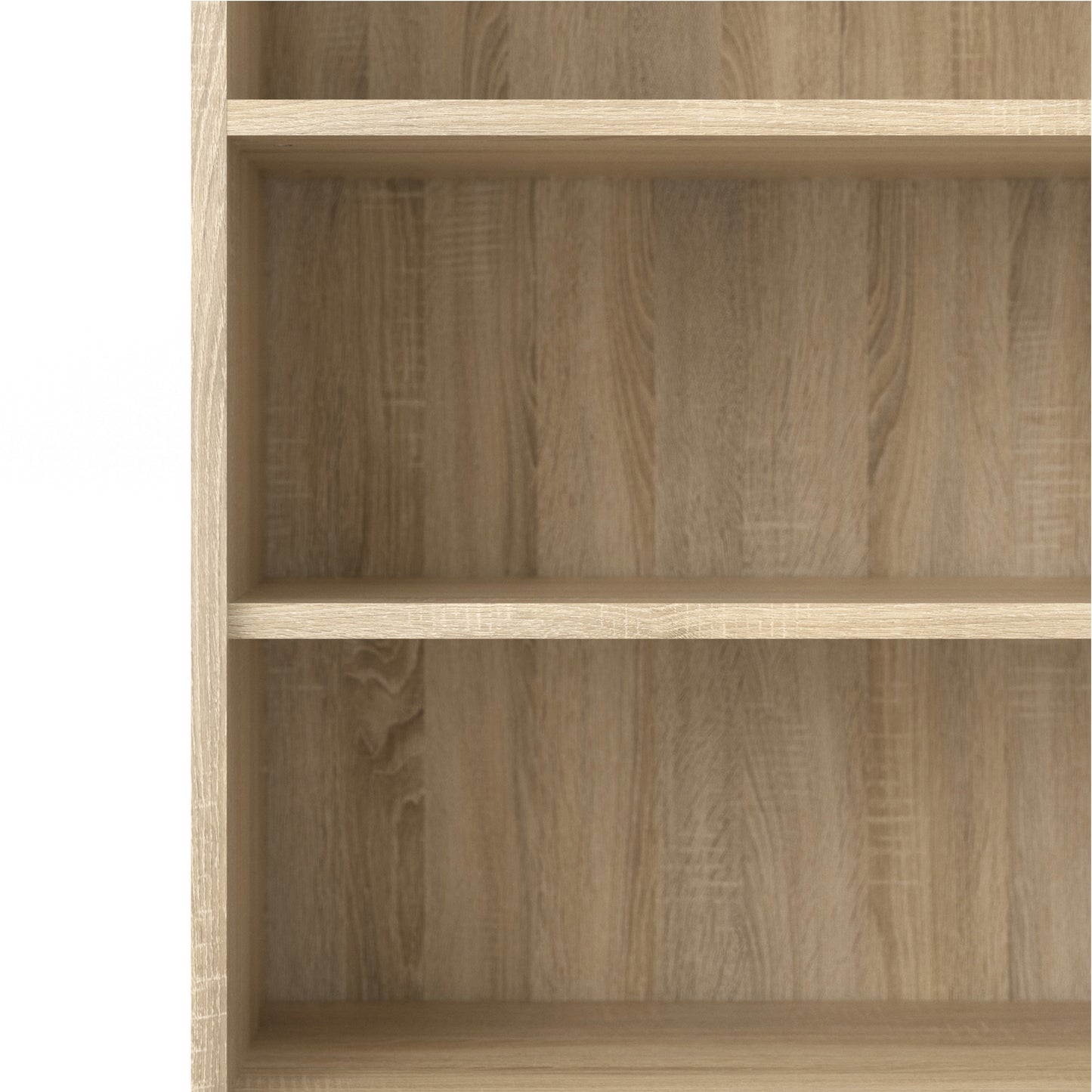 prima bookcase 4 shelves with 2 doors in oak