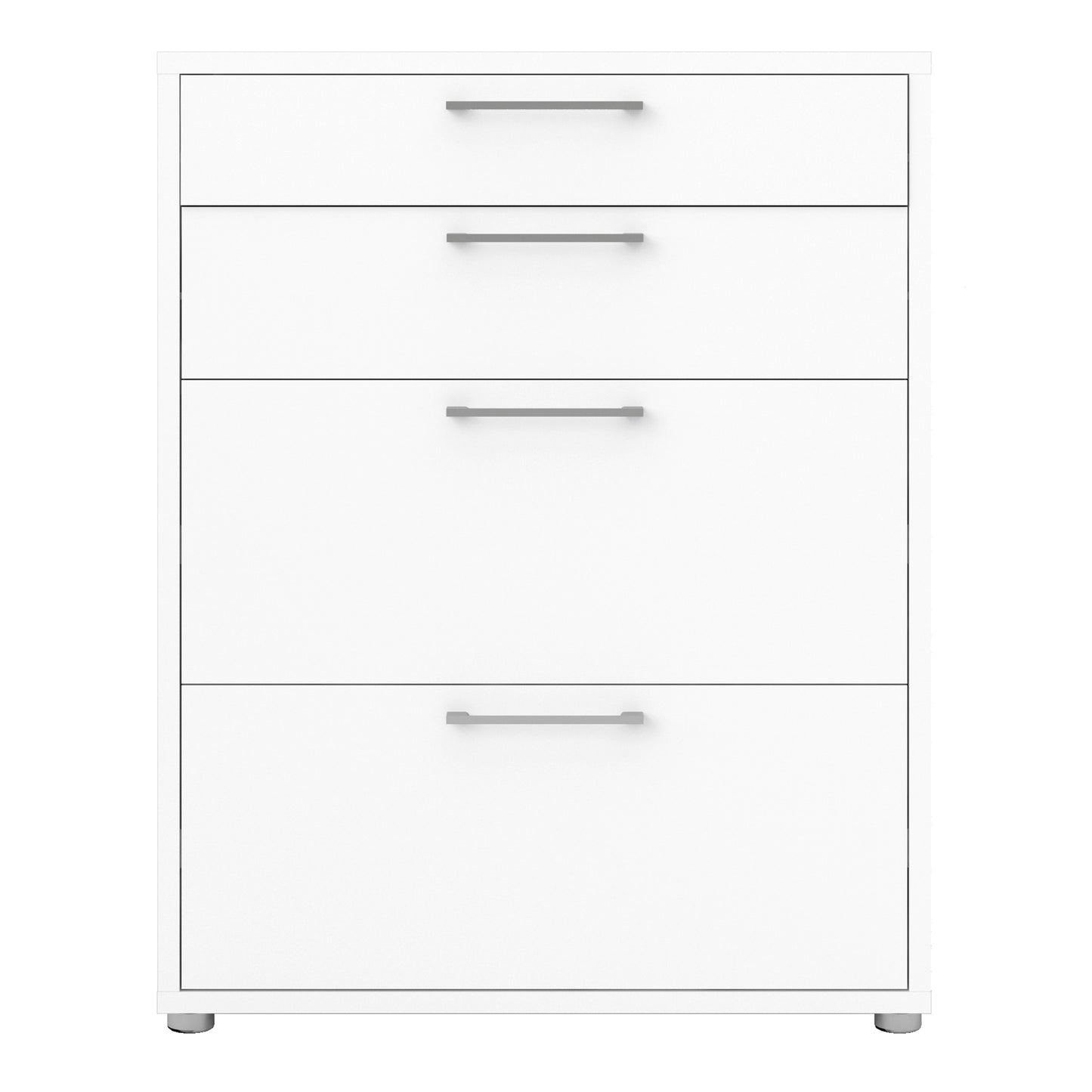 prima office storage with 2 drawers 2 file drawers in white