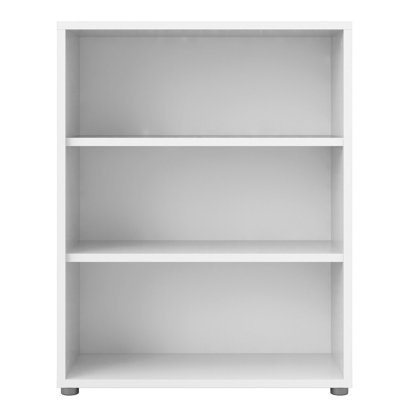 prima bookcase 2 shelves in white